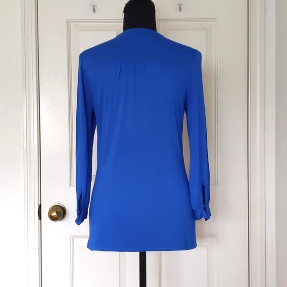 NWT. The Limited Rayon Spandex Long Sleeve Top with front buttons and pocket. - Picture 2 of 5
